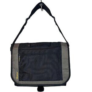 Targus Gray & Black Crossbody Shoulder Strap Laptop Messenger Bag